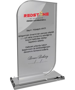 EKT-290-ŞF Şeffaf Kristal Plaket